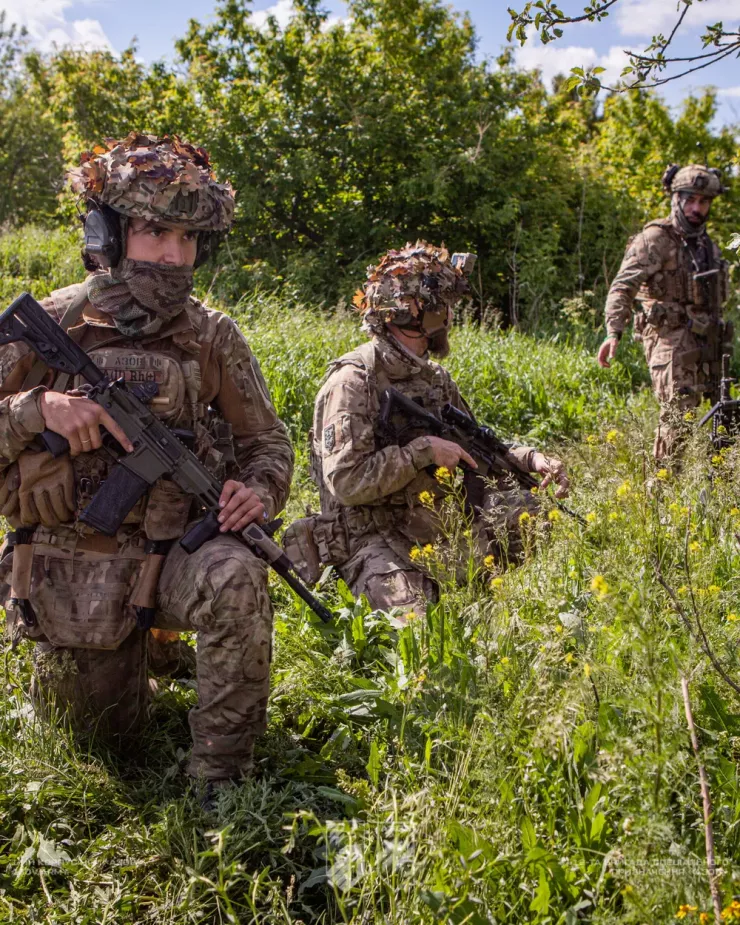 Quân đoàn Azov số 1 thuộc Vệ binh Quốc gia Ukraine. Ảnh: X