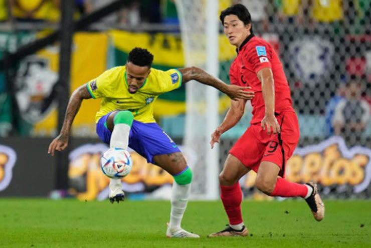 Brazil thắng Hàn Quốc 4-1 ở vòng 1/8 World Cup 2022