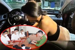 Vụ đôi nam nữ diễn "cảnh nóng" trên xe Mercedes màu đỏ: Thông tin từ Công an