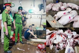 Ớn lạnh lò mổ heo '4 không' - Bài 1: Công an đột kích các lò mổ heo lậu giữa đêm
