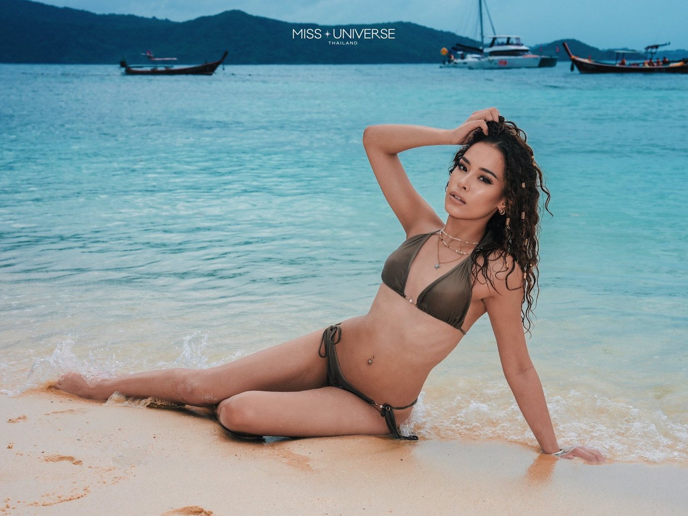 Thí sinh Hoa hậu Hoàn vũ Thái Lan khoe dáng với bikini - 14
