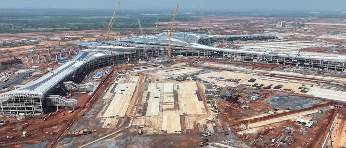 Sân bay Long Thành đang được gấp rút thi công. Ảnh: Nguyễn Tuấn