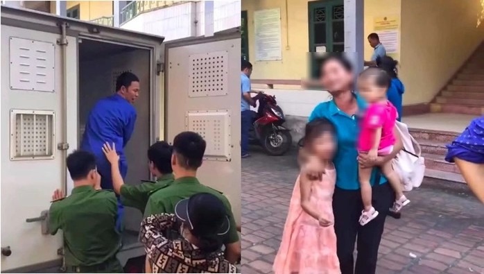 Hình ảnh bị cáo Thái Khắc Thành và vợ con đã gây xôn xao dư luận những ngày qua