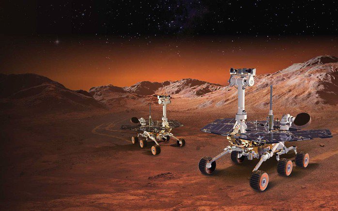 Cặp song sinh Spirit và Opportunity - Ảnh: NASA