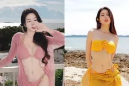 Thời trang đi biển nóng bỏng của người mẫu xe hơi Thái Lan