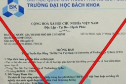 Trường ĐH Bách khoa TP HCM phát cảnh báo học bổng lừa đảo mạo danh trường