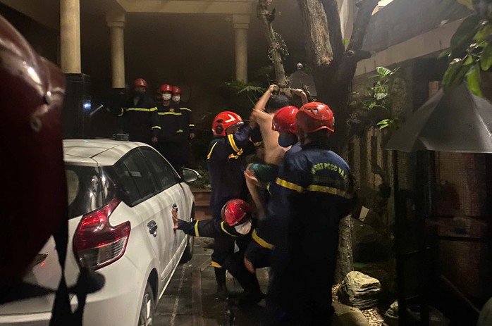 Hiện trường vụ cháy giữa đêm ở Đà Nẵng