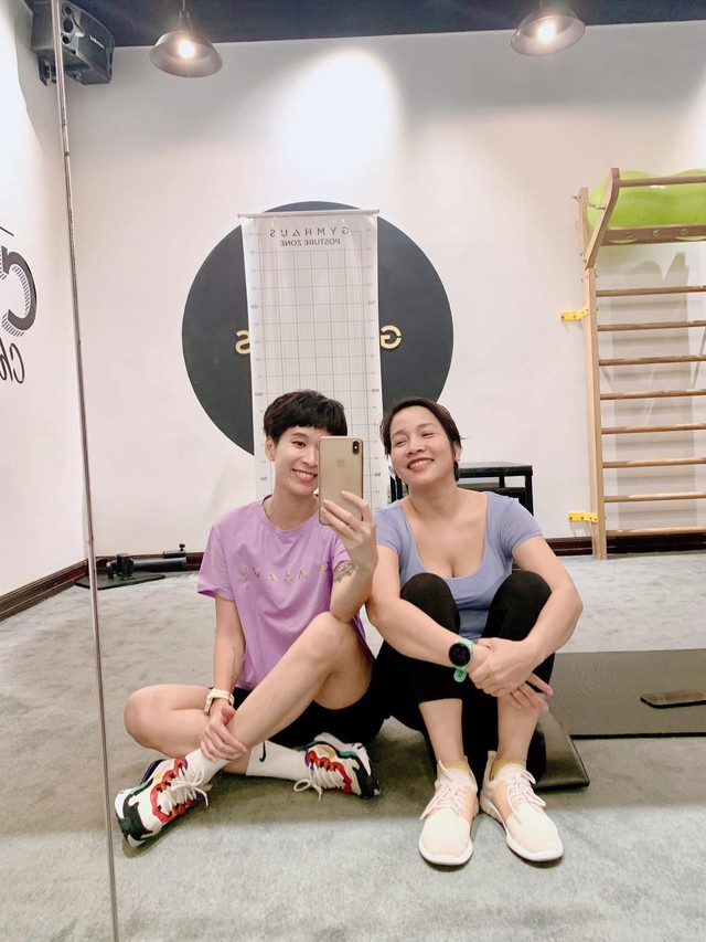 Nhờ chăm chỉ vận động, diva nhạc Việt đã đánh bay mỡ thừa và bắt đầu lấy lại được phom dáng.