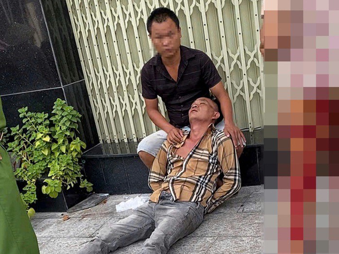 Người tấn công lực lượng CSGT bị bắt giữ. ẢNH: CÔNG AN CUNG CẤP