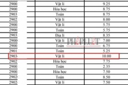 1 thí sinh đạt 10 điểm sau phúc khảo thi tốt nghiệp THPT