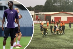 "Yaya Toure mới" của MU chấn thương nặng, trận đấu bị hủy giữa chừng