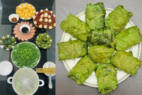 Thịt vịt cuộn với loại lá chỉ có vào mùa hè thành món ai ăn cũng...