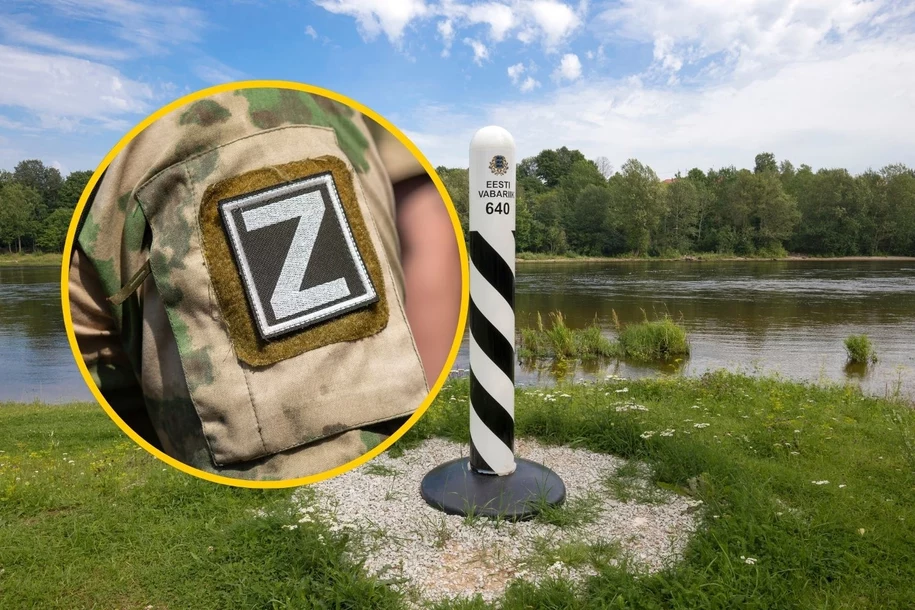 Người đàn ông tìm cách vượt sông Narva để sang Nga, được cho là có ý định gia nhập quân đội Nga. Ảnh: RMF24.