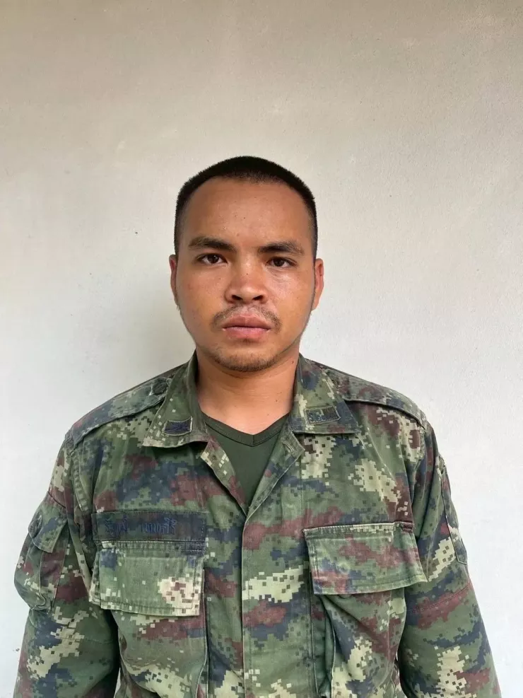 Binh nhì Ratthaphum Thepsiri. Ảnh: KHAOSOD