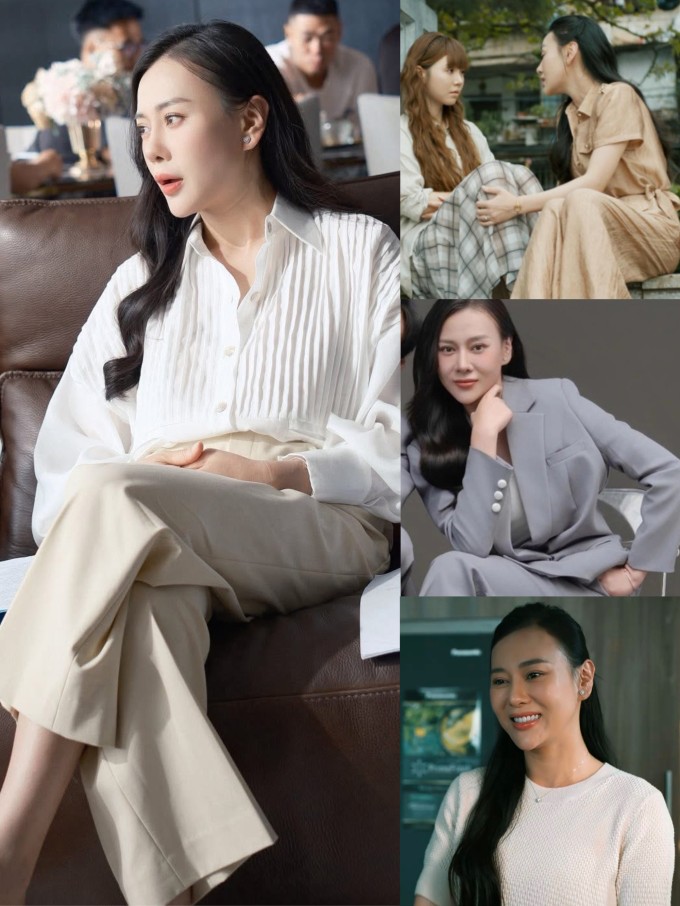 Phương Oanh khoe nhiều trang phục theo phong cách 'dâu hào môn' trang nhã.