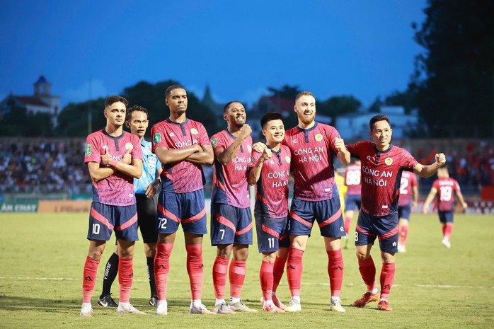 CLB Công an Hà Nội trở thành ứng viên hàng đầu trong cuộc đua vô địch V-League 2025-2026. (Ảnh: CLB CÔNG AN HÀ NỘI)