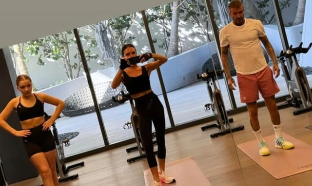 Cả bố và mẹ đều đồng hành cùng Harper trong quá trình tập luyện. (Ảnh: 163)