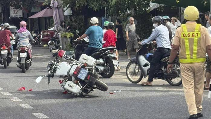 Hiện trường vụ việc Đức tấn công lực lượng CSGT