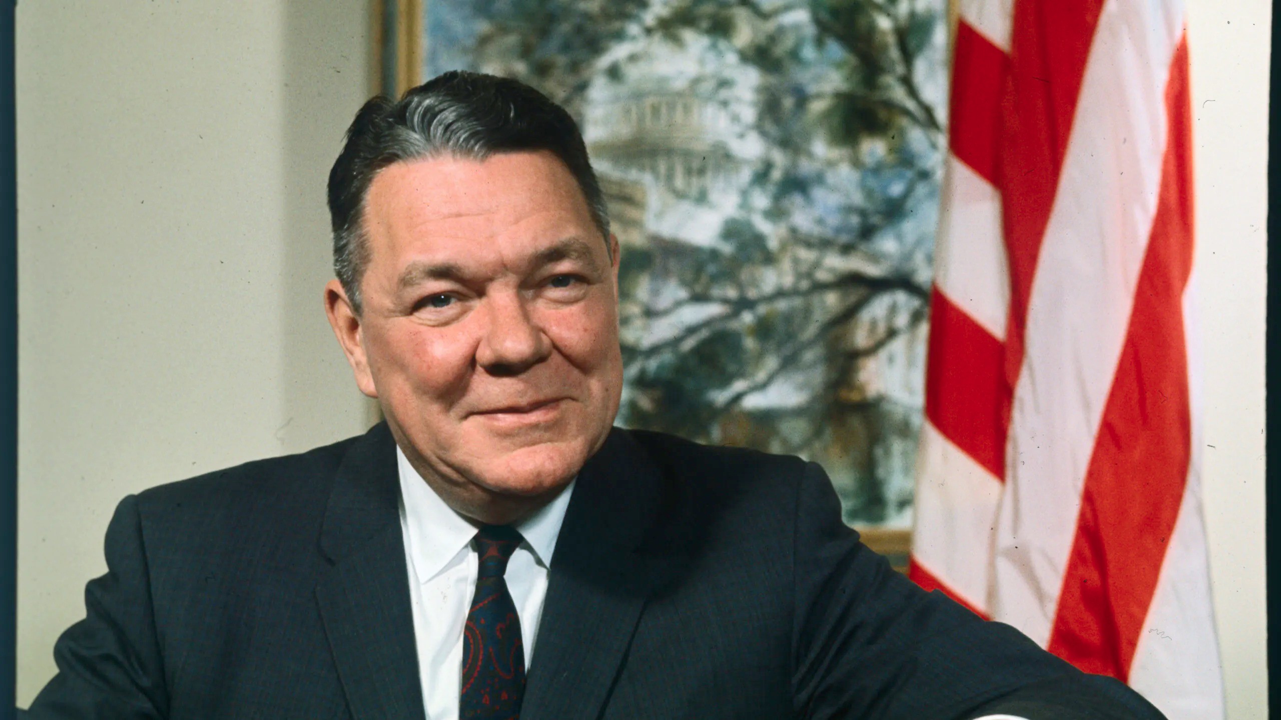 Ông Hale Boggs, lãnh đạo phe đa số Hạ viện Mỹ, mất tích tại Tam giác quỷ Alaska năm 1972. Ảnh: Bettmann Archive