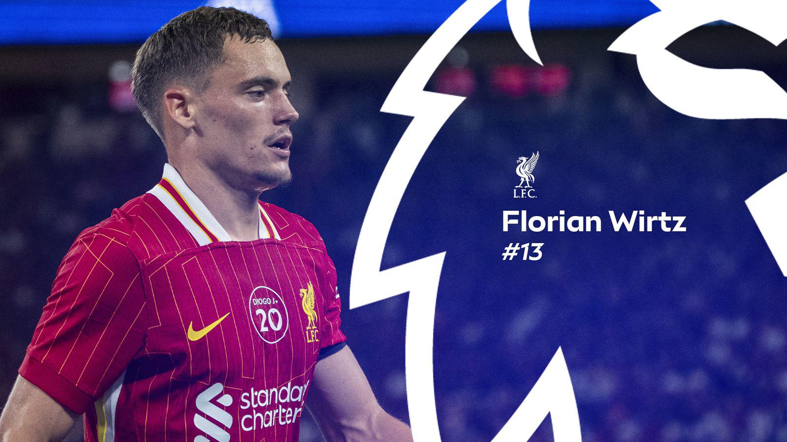 Florian Wirtz là tân binh giải đấu xếp hạng cao nhất ở vị trí thứ 13