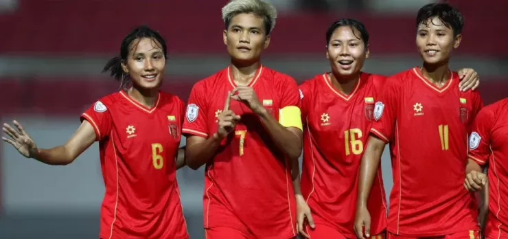 Myanmar - đại diện Đông Nam Á đã khiến Úc phải "sụp hầm", tuyển nữ Việt Nam có làm được chuyện tương tự tối 16-8? Ảnh:Aseanutd.