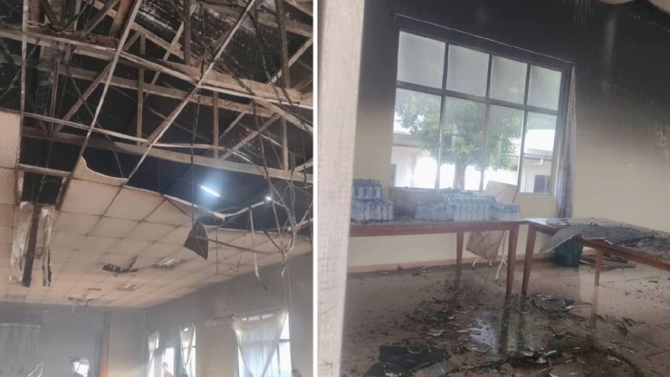 Vụ hỏa hoạn khiến 50% kết cấu của tòa nhà bị phá hủy.