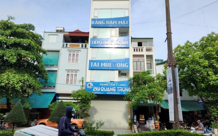 Phòng khám tai mũi họng nơi xảy ra sự cố. Ảnh: CTV