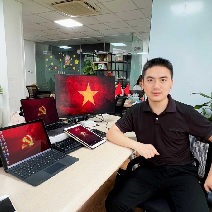 Anh Nguyễn Trung Kiên, quản lý hai nhóm mua sắm trực tuyến với gần một triệu thành viên, đăng bài kêu gọi hỗ trợ Cuba. Ảnh: Nhân vật cung cấp