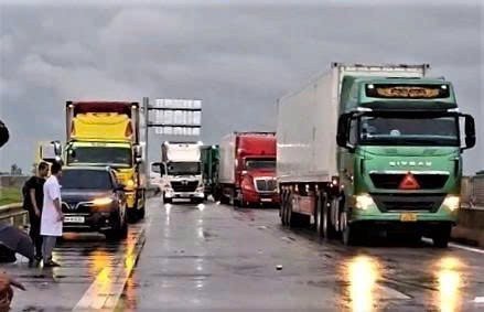 Hiện trường vụ tai nạn.