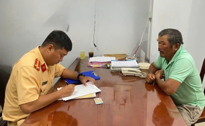 Ông T. tại cơ quan công an