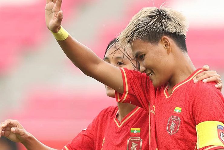 Thủ quân Win Theingi Tun mang lại màn ngược dòng cho Myanmar với cú đúp