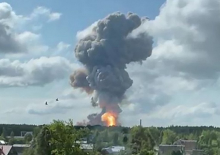 Hình ảnh vụ nổ được truyền thông đăng tải. Ảnh: X