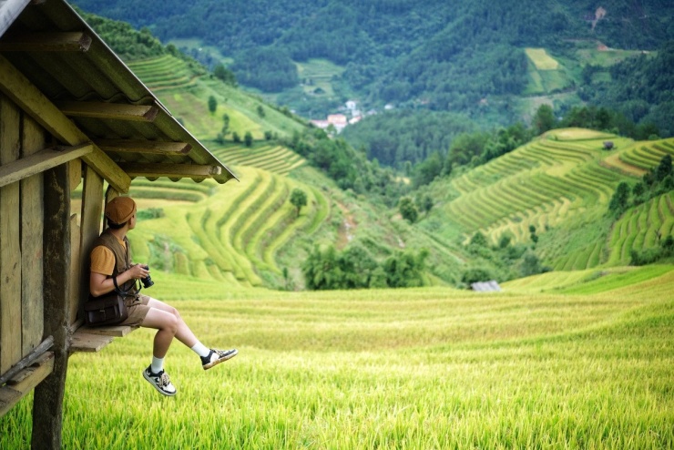 Mù Cang Chải – “Thủ phủ ruộng bậc thang” Tây Bắc. Ảnh Vinh Đen