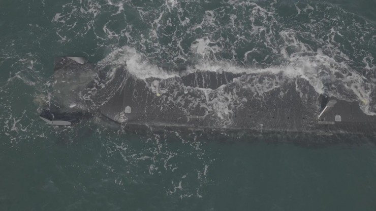 Tàu ngầm không người lái Excalibur của Hải quân Hoàng gia Anh được điều khiển từ xa tại Australia. Ảnh: Royal Navy