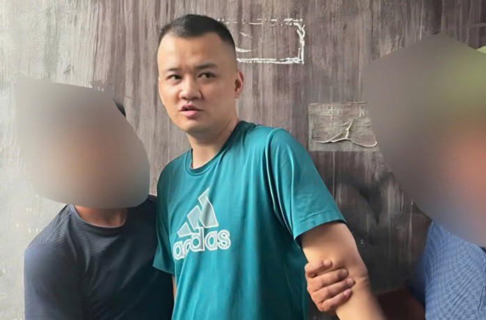 Thân Văn Nam bị công an bắt giữ. Ảnh: Công an cung cấp