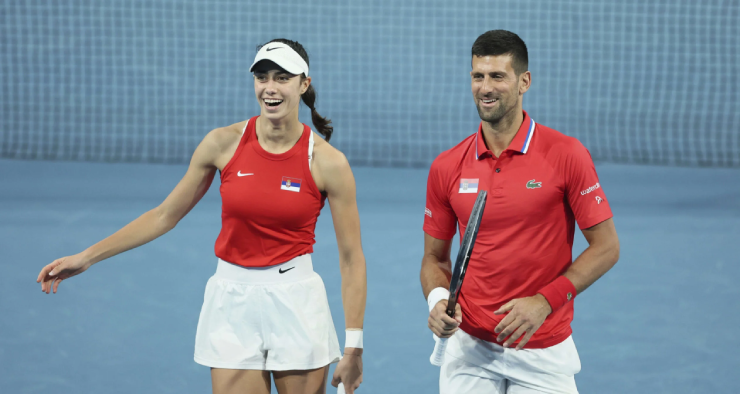 Djokovic đánh cặp cùng đồng hương Olga Danilovic