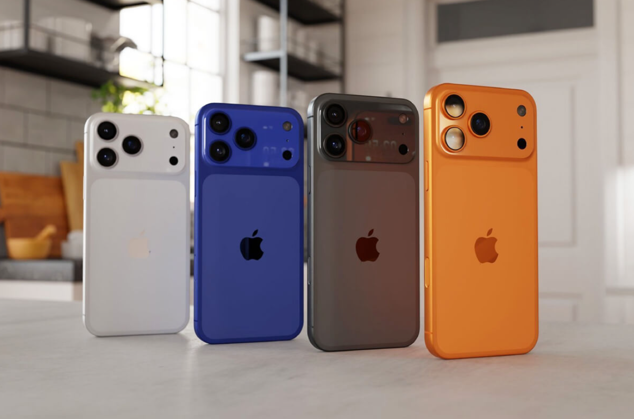 Các màu dự kiến của iPhone 17 Pro Max.