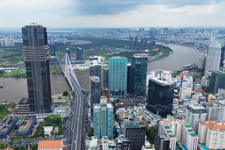 Tòa nhà Trung tâm Tài chính Quốc tế Saigon Marina có quy mô cao 55 tầng nổi cùng 5 tầng hầm, với tổng diện tích sàn hơn 106.000 m2 - Ảnh Dương Nguyễn