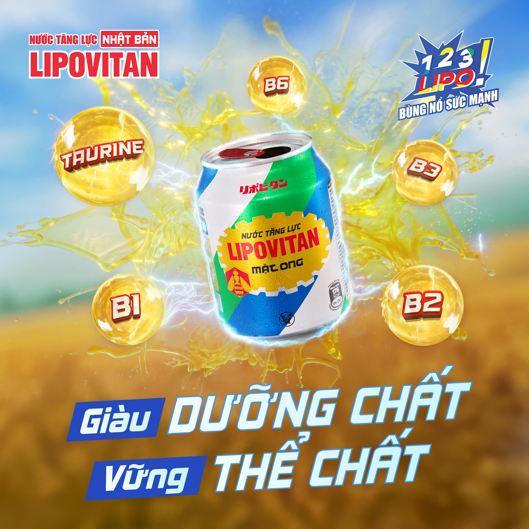 Sản phẩm Nước tăng lực LIPOVITAN Mật Ong 250ml (Ảnh: LIPOVITAN).