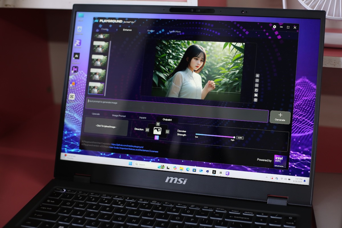 Tạo ảnh AI ngay trên laptop không cần Internet hay dịch vụ đám mây của bên thứ ba.
