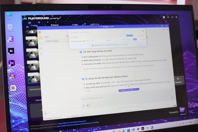 Chatbot AI chạy trực tiếp trên laptop với LM Studio.