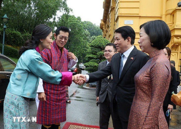 Chủ tịch nước Lương Cường đón, hội đàm với Quốc vương Bhutan - 4