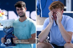 Bất ngờ chung kết Cincinnati Open: Sinner bỏ cuộc sau 23 phút, nhìn Alcaraz lấy cúp