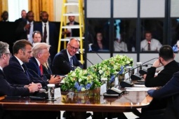 Thế giới - ẢNH-VIDEO: Thượng đỉnh giữa ông Trump, ông Zelensky và lãnh đạo châu Âu