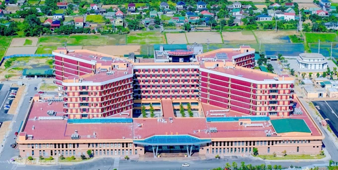 Bệnh viện Ung bướu Nghệ An đã hoàn thành, đưa vào sử dụng hồi đầu tháng 6. Ảnh: Đức Hùng