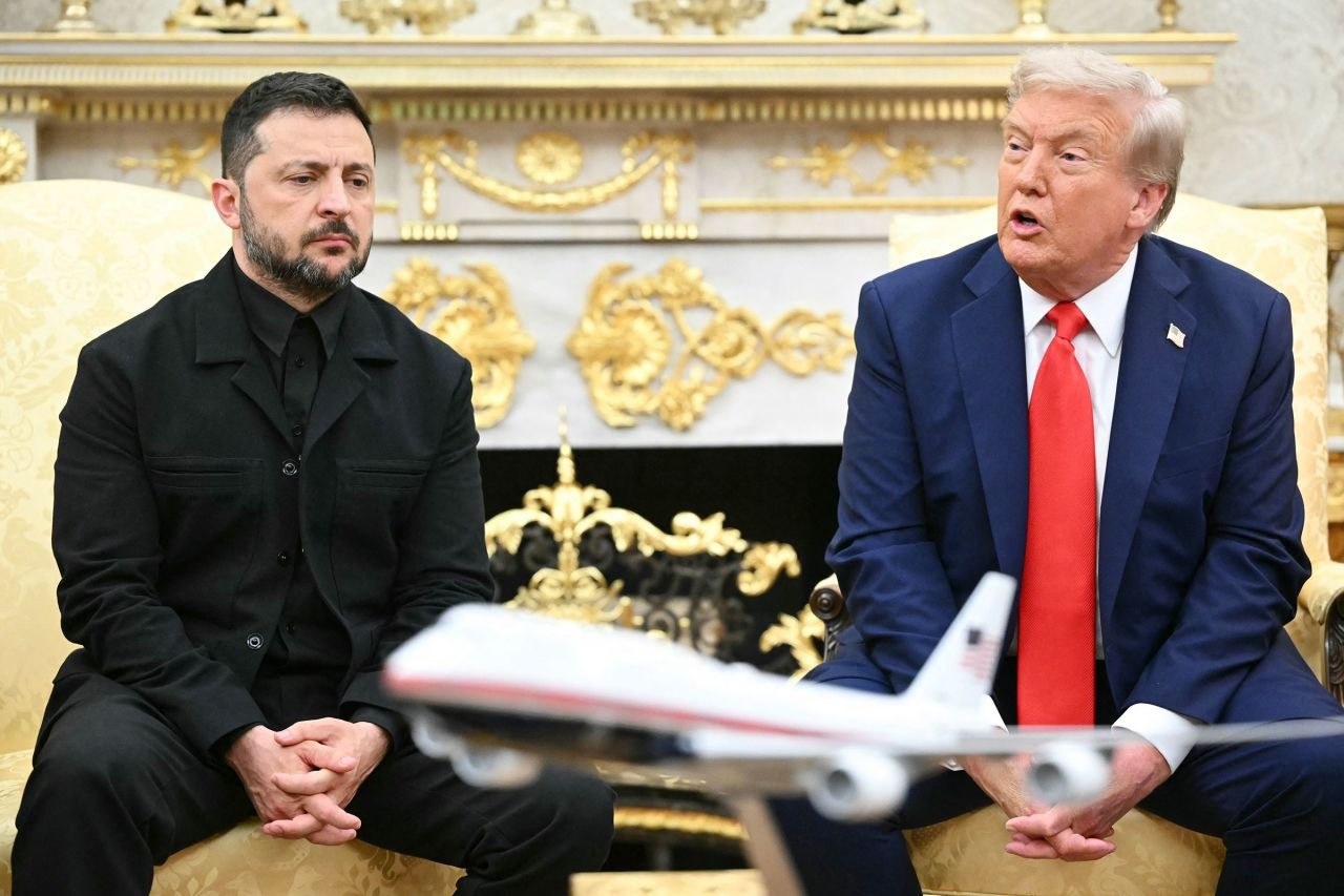 Ông Zelensky và ông Trump tại phòng Bầu dục. Ảnh: AFP