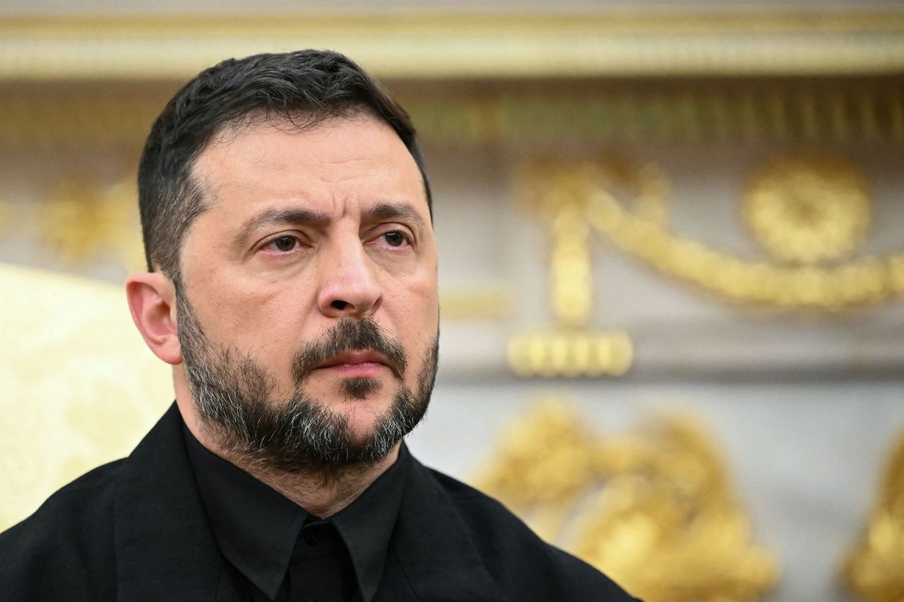 Ông Zelensky ở Nhà Trắng. Ảnh: AFP