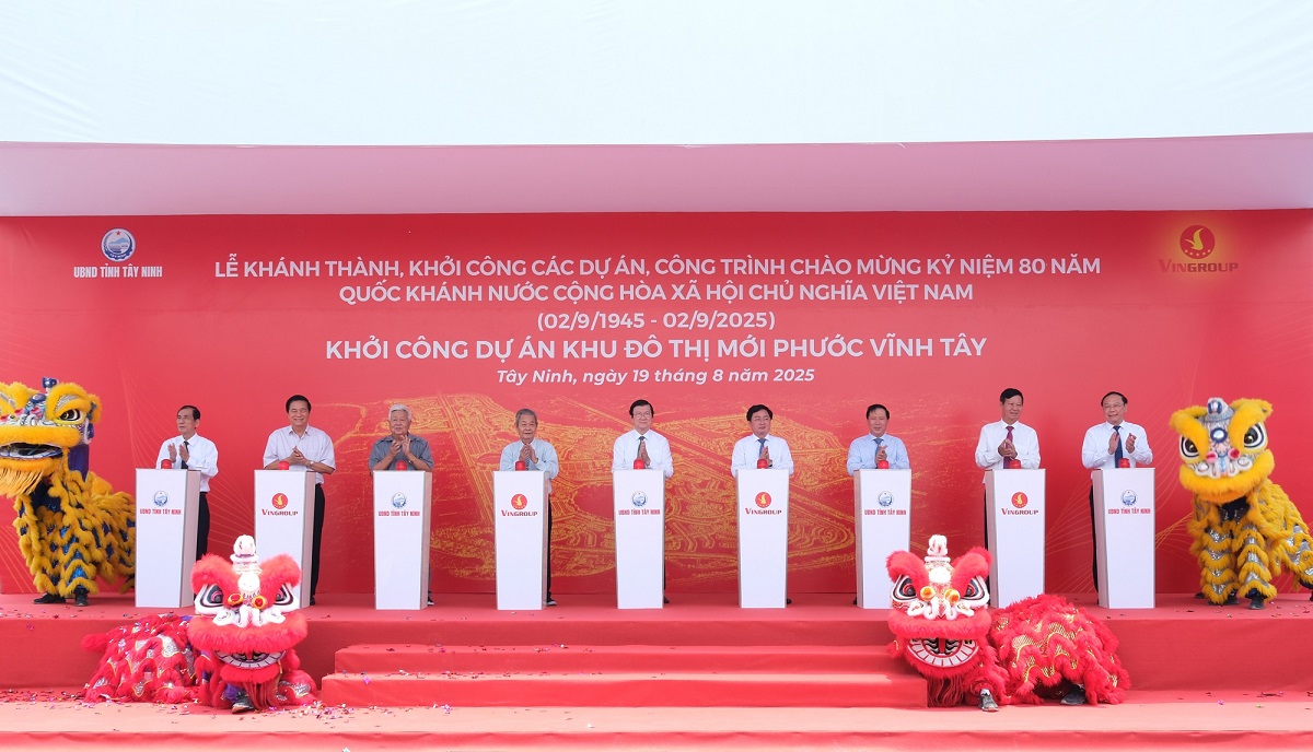 Lễ khởi công Khu đô thị mới Phước Vĩnh Tây (Tây Ninh) chính thức được khởi công.
