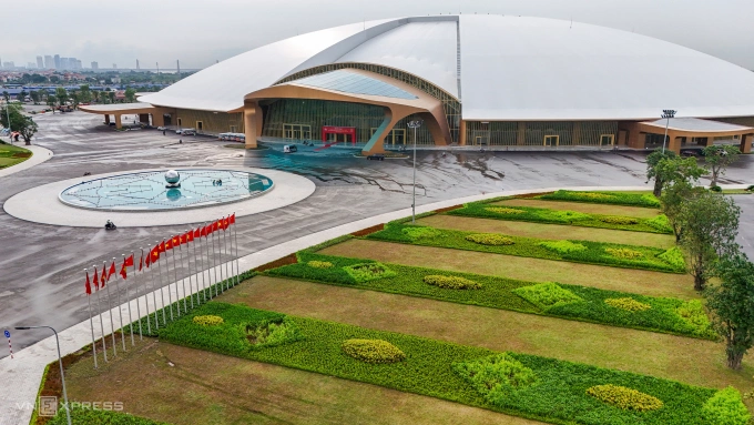 Trung tâm triển lãm Quốc gia, nơi diễn ra điểm cầu chính. Ảnh: Giang Huy