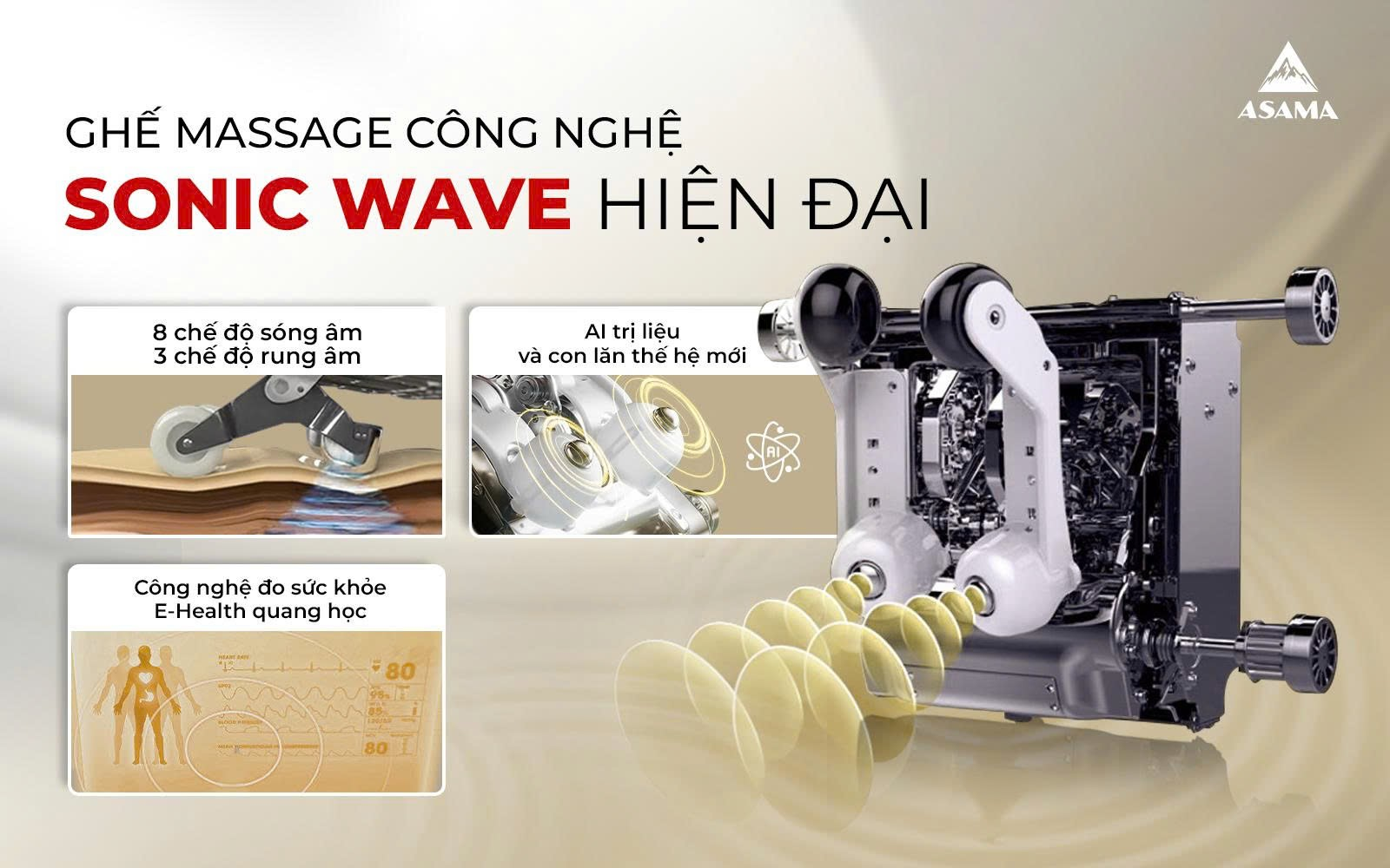 Ghế massage sóng âm ASAMA – Khi công nghệ chạm tới từng giác quan - 1